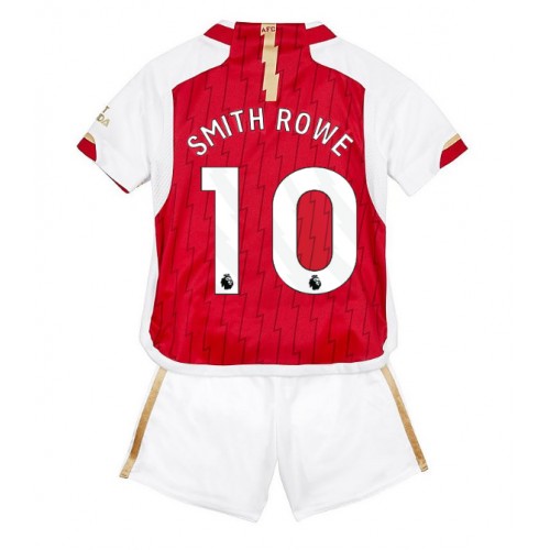 Otroški Nogometni dresi Arsenal Emile Smith Rowe #10 Domači 2023-24 Kratek Rokav (+ Kratke hlače)